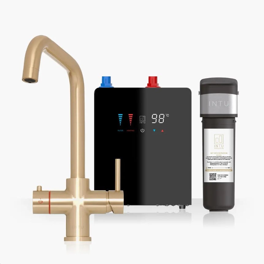 Auron 4 1 Square Tap Digital Tank 4L – Auron 4-1 Square Tap + Digital Tank (4L) | Luxury Bathroom & Radiator Collection by HomeRangeDirect