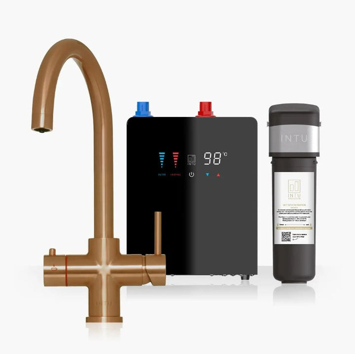 Auron 4 1 Swan Tap Digital Tank 4L – Auron 4-1 Swan Tap + Digital Tank (4L) | Luxury Bathroom & Radiator Collection by HomeRangeDirect