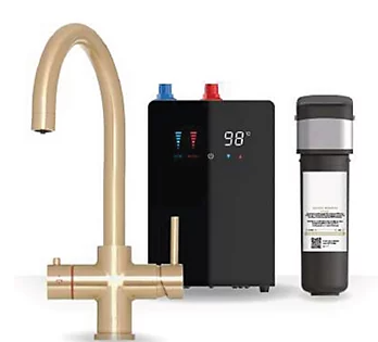 Auron 4 1 Swan Tap Digital Tank – Auron 4-1 Swan Tap + Digital Tank | Luxury Bathroom & Radiator Collection by HomeRangeDirect