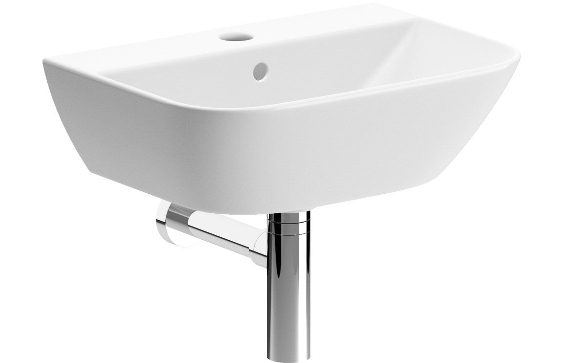 HRD 450x320mm 1TH Cloakroom Basin & Bottle Trap