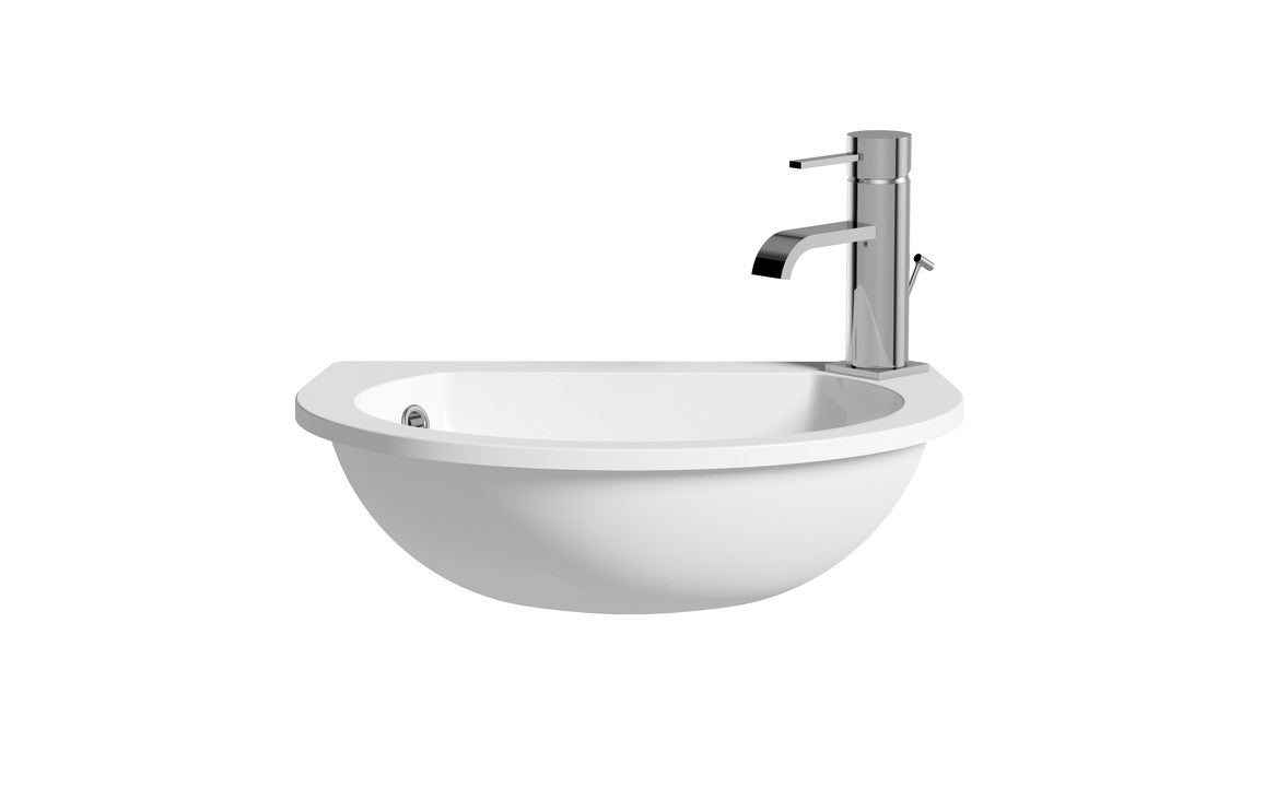 HRD 490x355mm 1TH Semi Recessed Basin