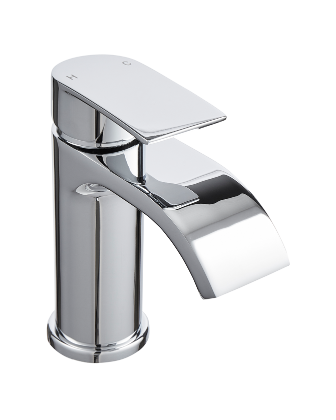 Elvo Mono Basin Mixer With Push Waste – Elvo Mono Basin Mixer with Push Waste | Luxury Bathroom & Radiator Collection by HomeRangeDirect