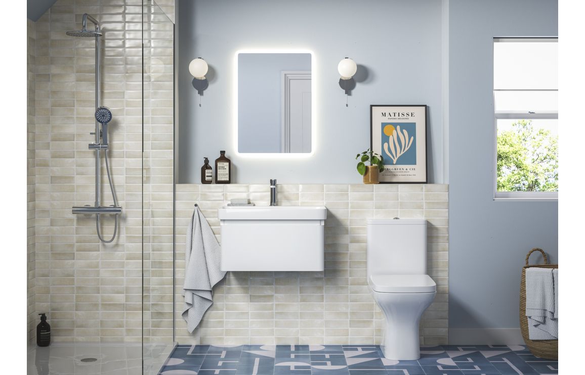 HRD 500mm Wall Hung 1 Drawer Basin Unit & Basin