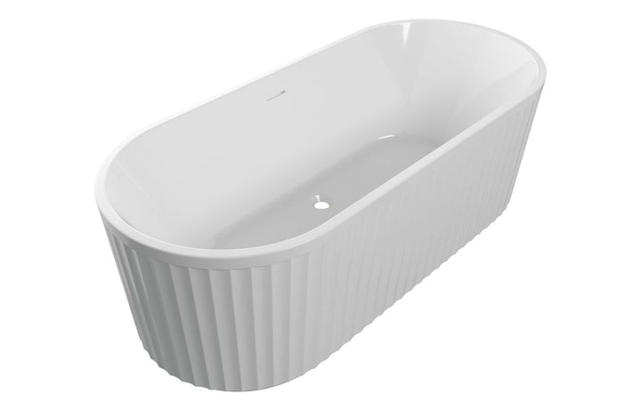 Aura Fluted Freestanding Bath 1700x750x570mm