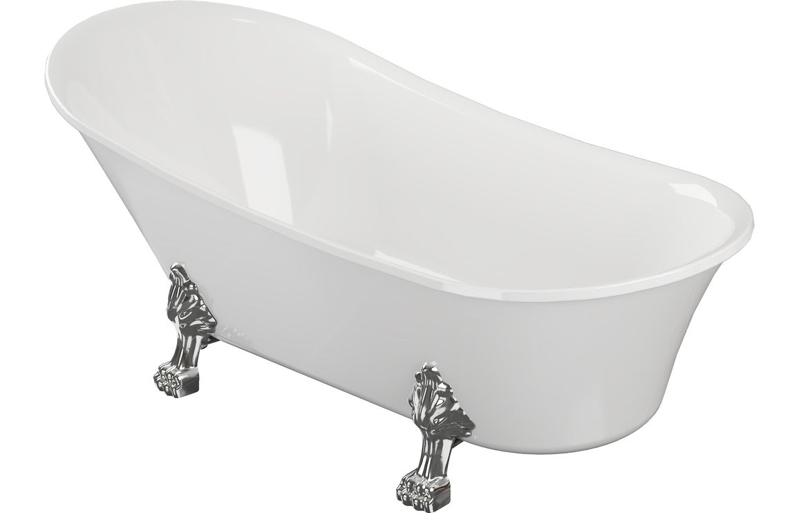 Aura Freestanding Bath 1620x700x770mm with Feet