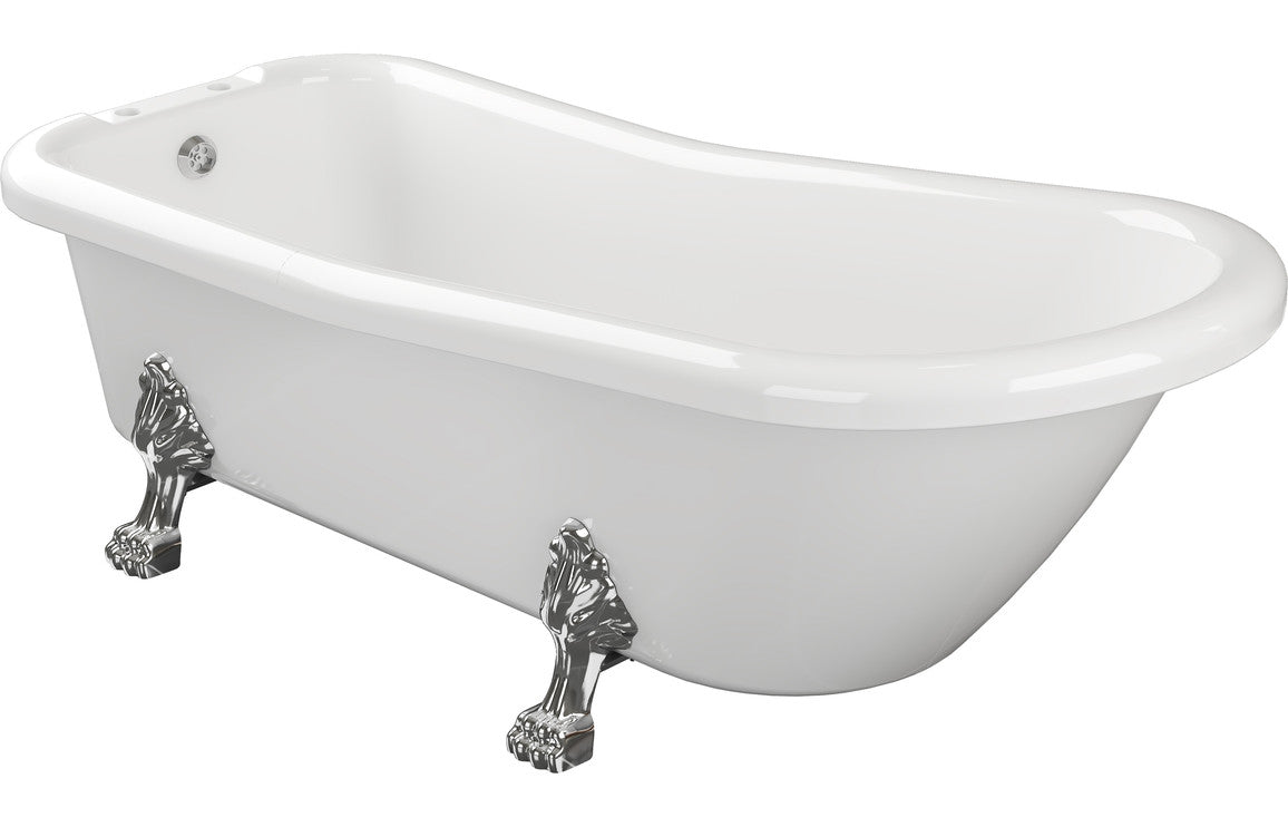 Aura Freestanding Bath 1530x670x760mm (2TH) with Feet