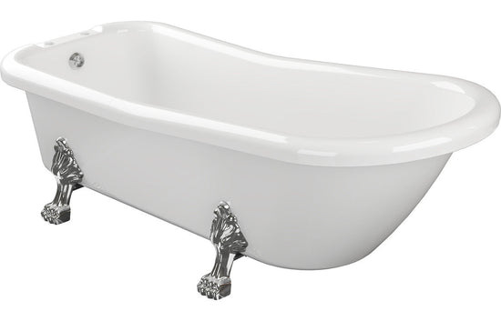Aura Freestanding Bath 1530x670x760mm (2TH) with Feet