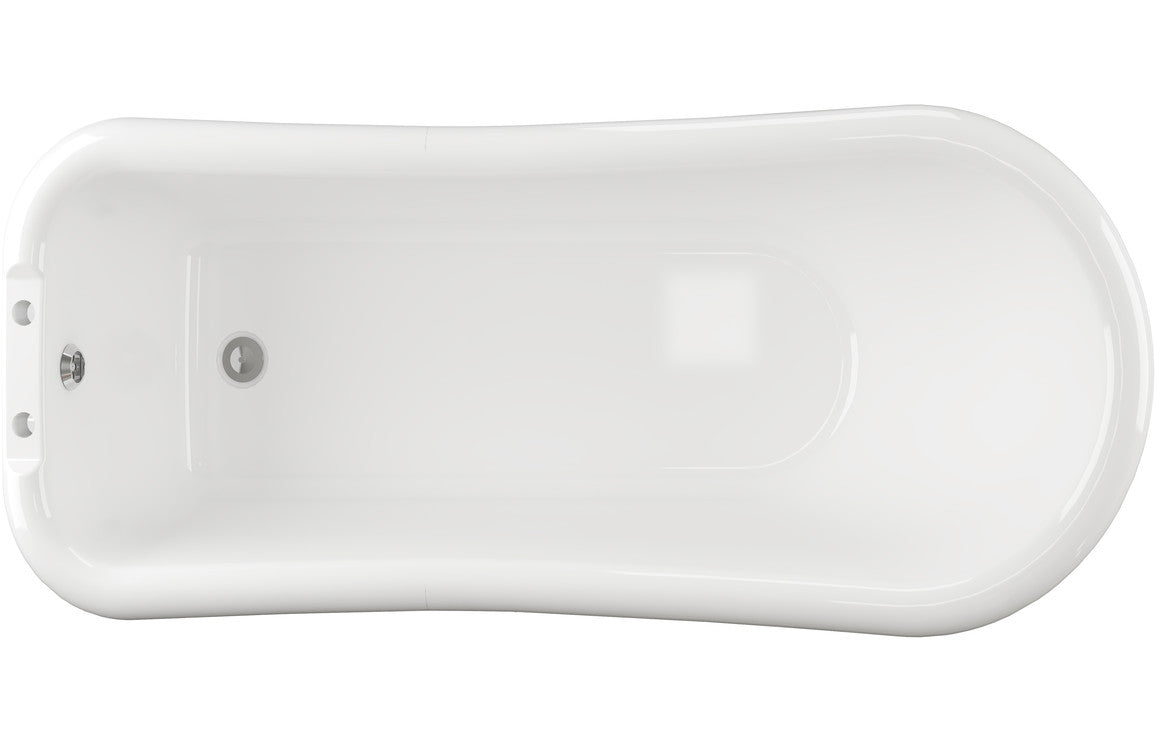 Aura Freestanding Bath 1530x670x760mm (2TH) with Feet