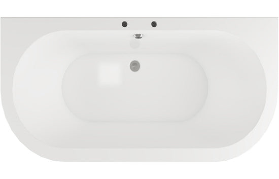 Aura Freestanding Back To Wall Bath 1700x800x600mm (2TH) with Feet