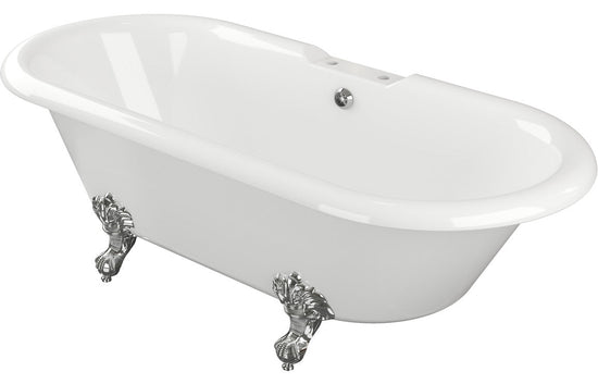 Aura Freestanding Bath 1690x740x620mm (2TH) with Feet