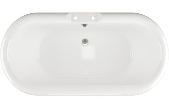 Aura Freestanding Bath 1690x740x620mm (2TH) with Feet
