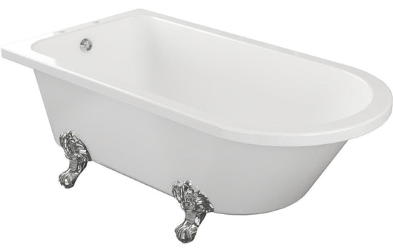 Aura Freestanding Corner Bath 1500x750x650mm (2TH) with Feet