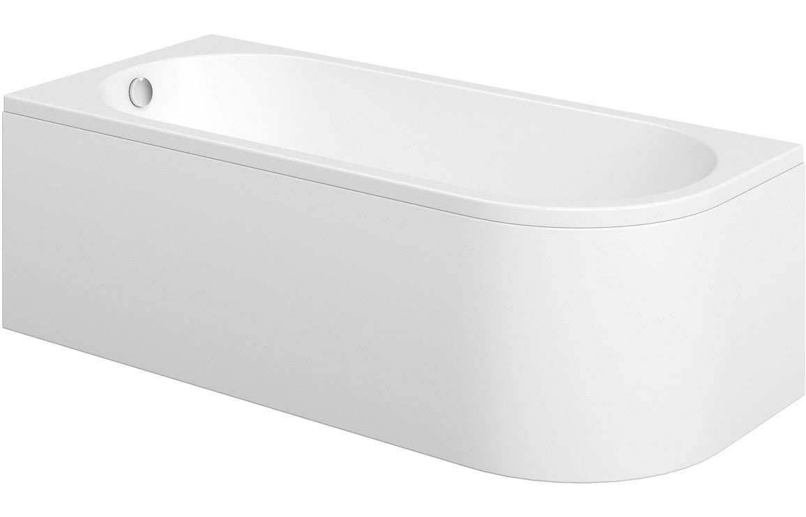 Aura J-Shape Bath 1500x725x600mm with Legs
