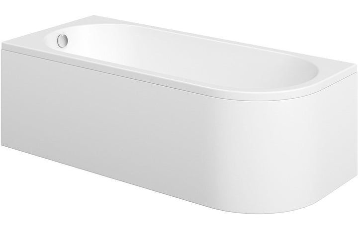 Aura J-Shape Bath 1500x725x600mm with Legs