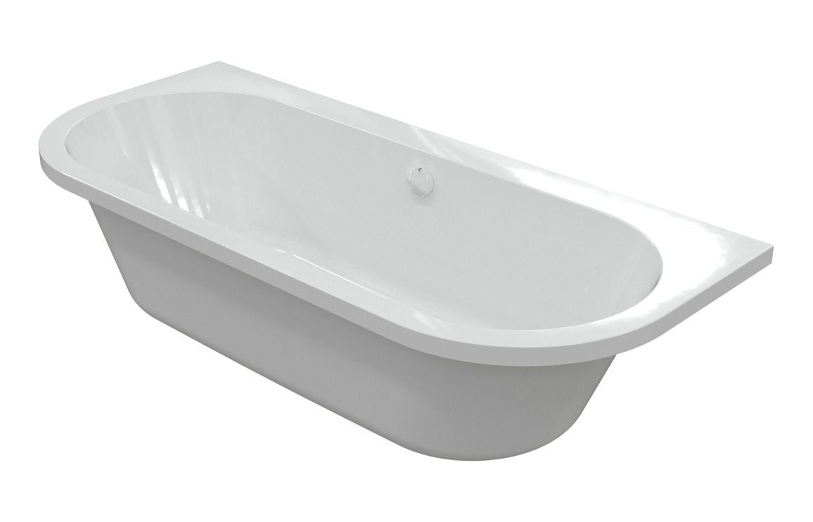 Aura Back To Wall SUPERCAST Bath 1700x750x600mm with Legs
