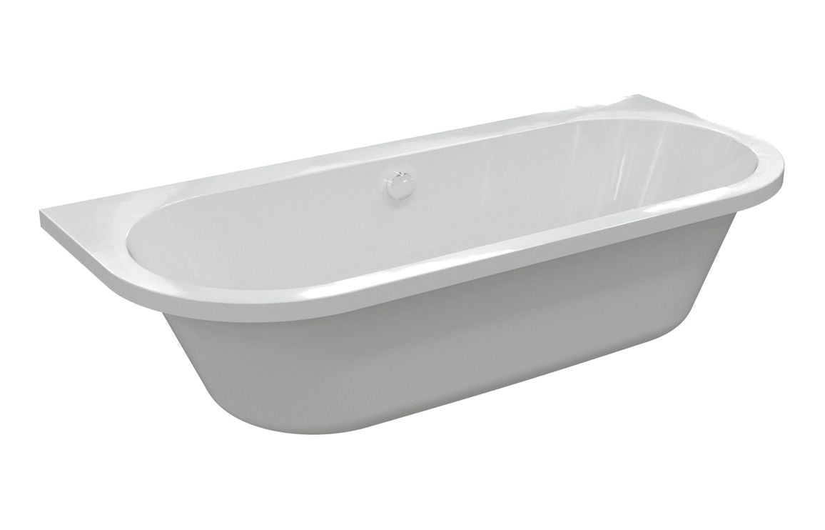 Aura Back To Wall SUPERCAST Bath 1700x750x600mm with Legs