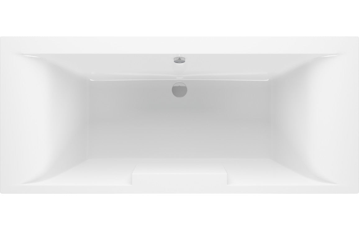 Aura Square Double End Bath 1700x750x550mm with Legs