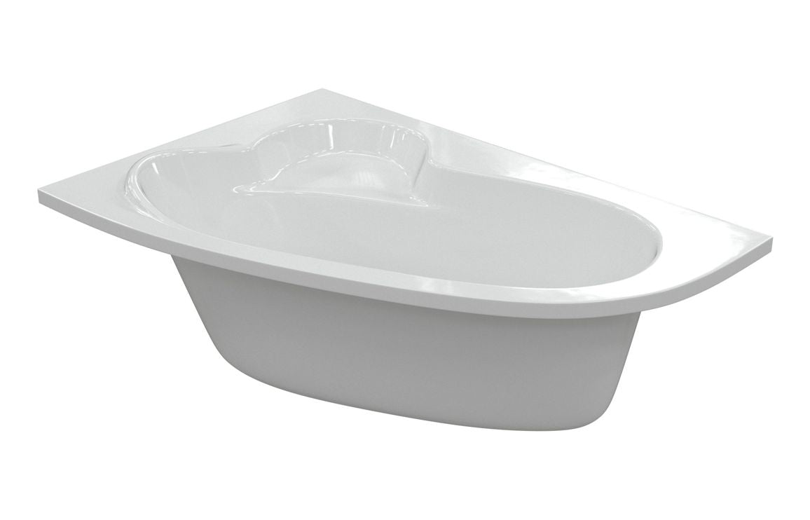 Aura Offset Corner Bath 1500x950x600mm with Legs