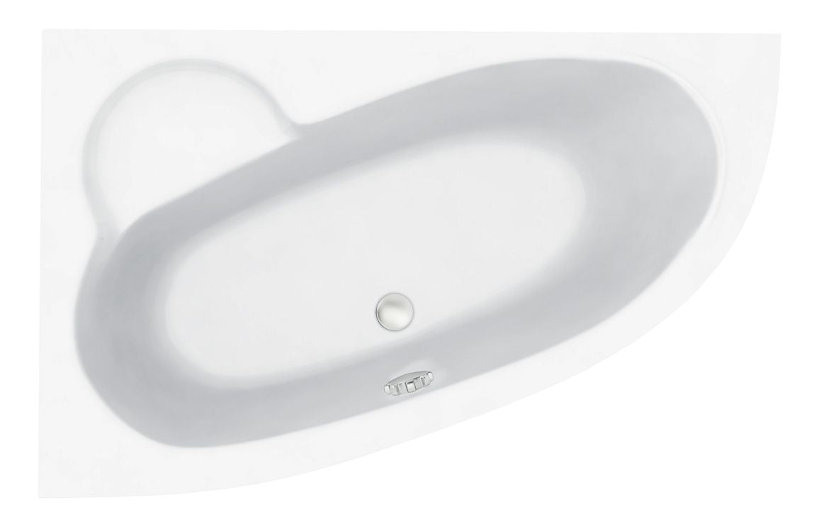 Aura Offset Corner Bath 1500x950x600mm with Legs