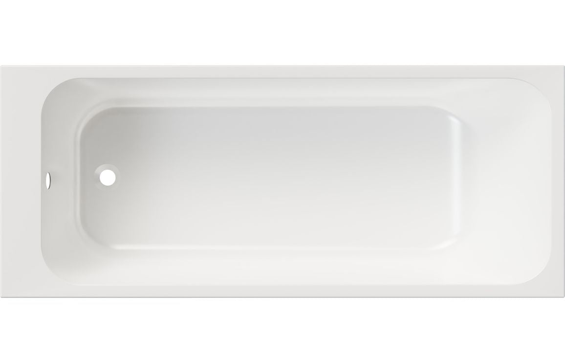 Aura Single End Thin Edge Bath 1700x700mm (Round)