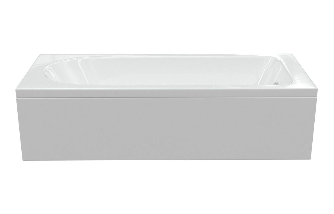 Aura D-Shape Single End SUPERCAST Bath 1700x700x550mm (2TH) with Legs