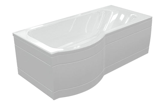 Aura P-Shape Single End Bath 1700x700-850x410mm