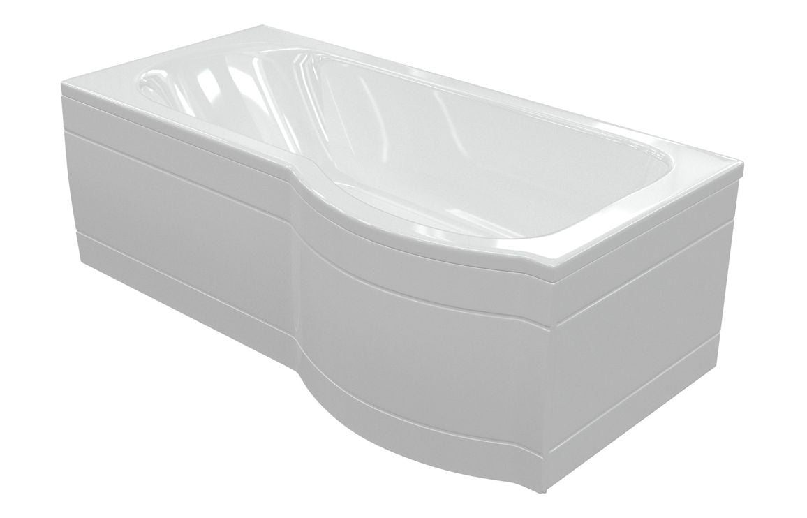 Aura P-Shape Single End Bath 1700x700-850x410mm