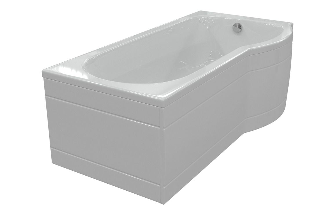 Aura P-Shape Single End Bath 1700x700-850x410mm
