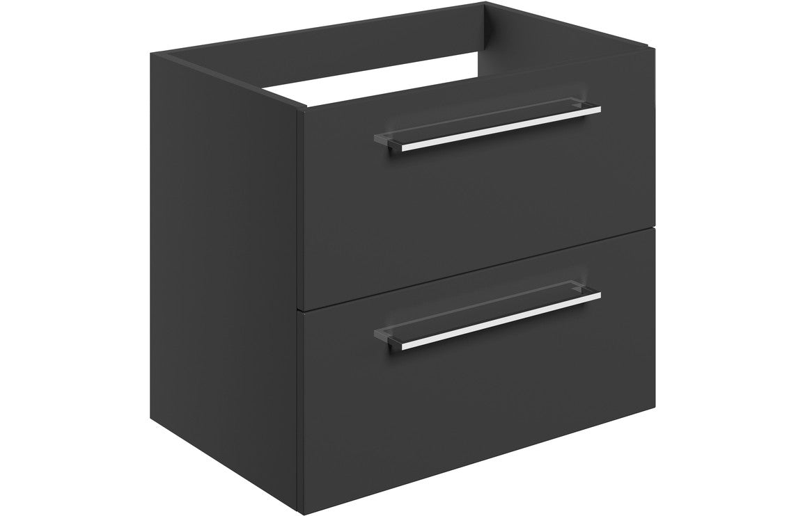 HRD 590mm Wall Hung 2 Drawer Basin Unit (No Top)