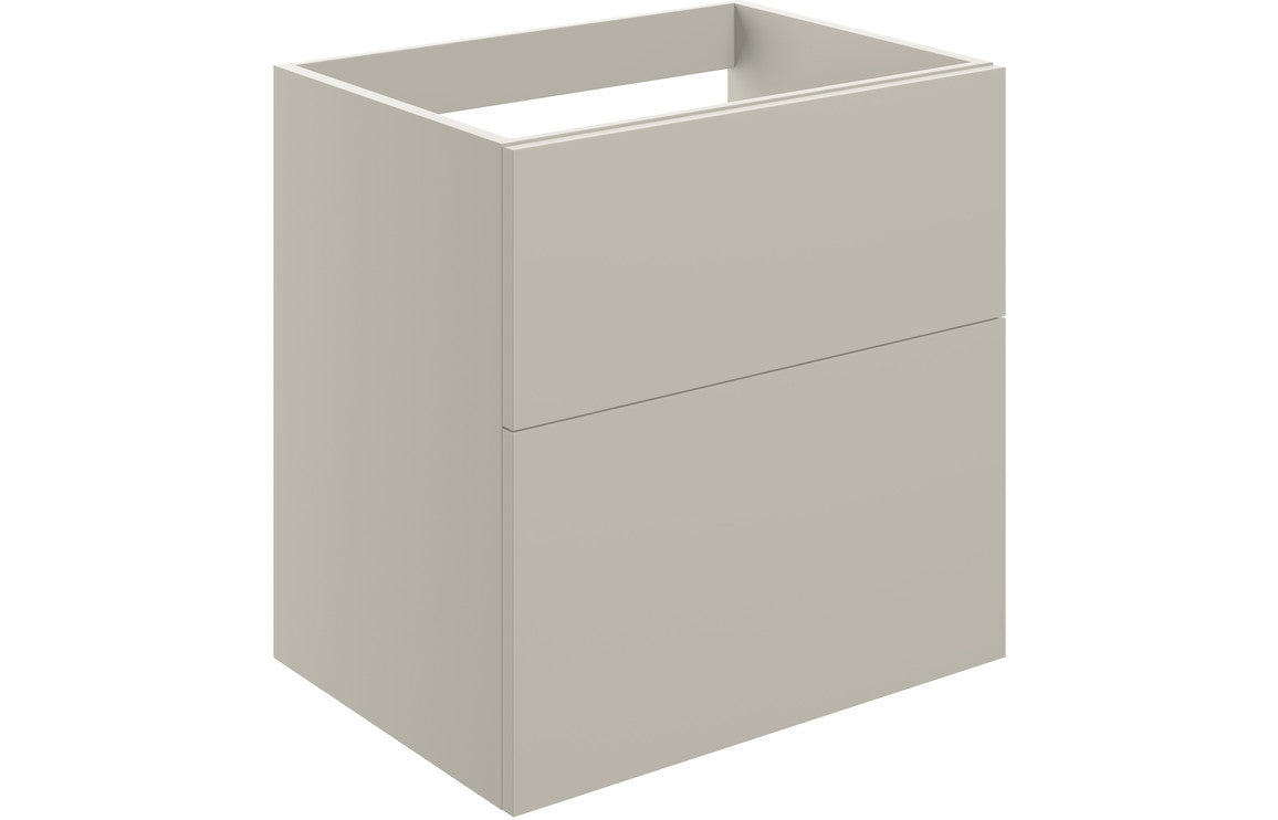 HRD 590mm Wall Hung 2 Drawer Basin Unit (No Top)