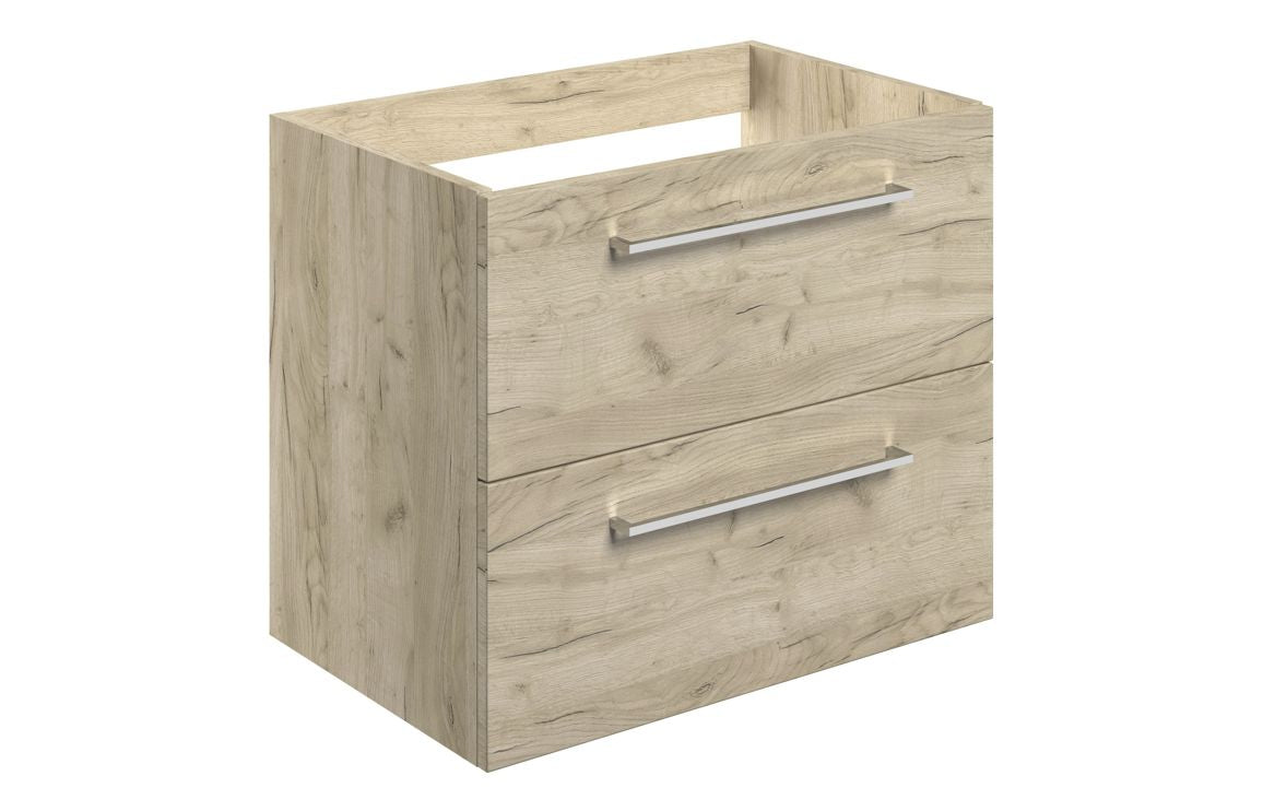 HRD 590mm Wall Hung 2 Drawer Basin Unit (No Top)