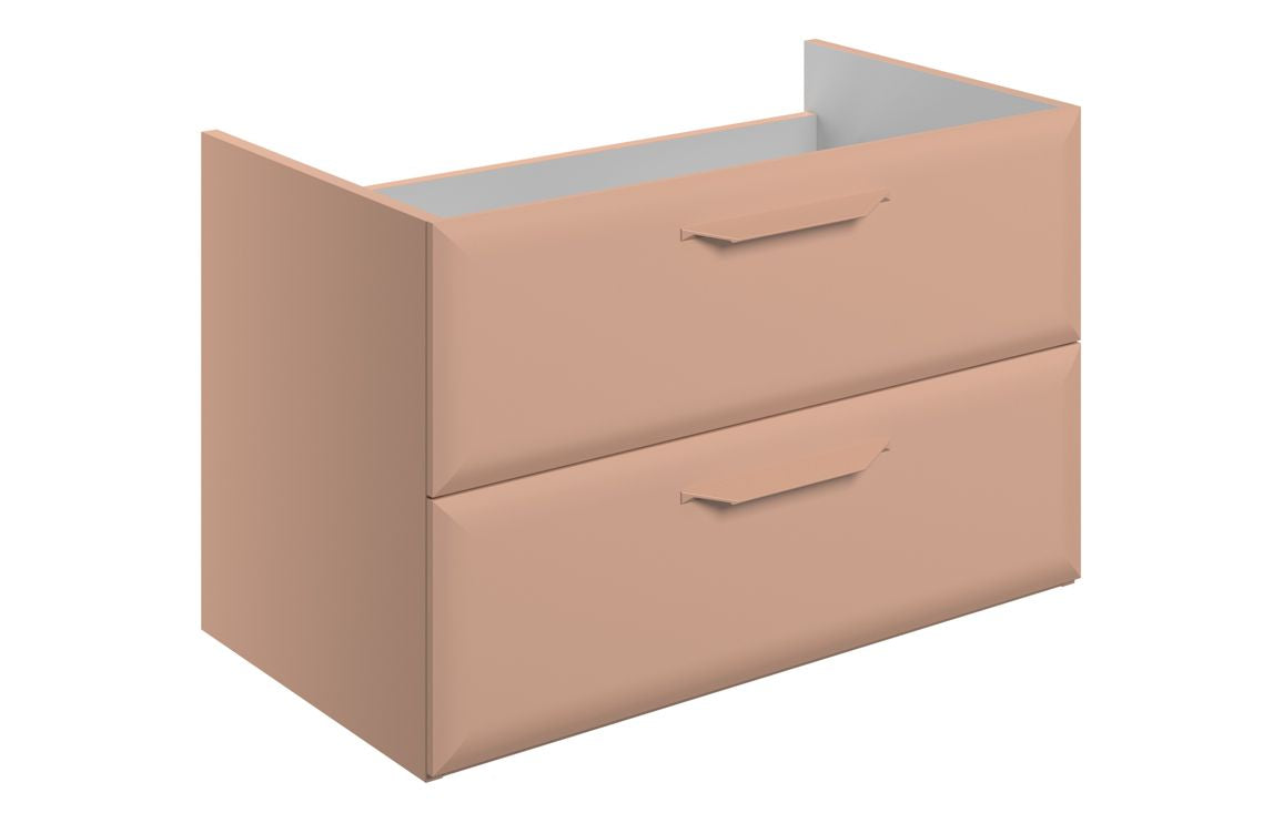 HRD 795mm Wall Hung 2 Drawer Basin Unit (No Top)
