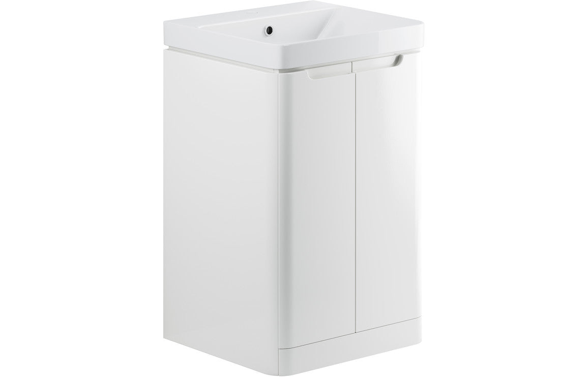 HRD 500mm 2 Door Floor Standing Cloakroom Basin Unit