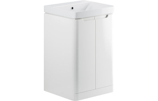 HRD 500mm 2 Door Floor Standing Cloakroom Basin Unit