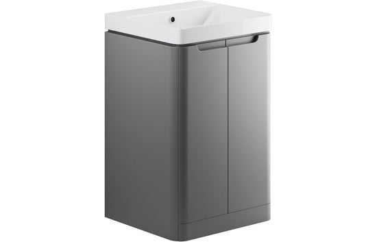 HRD 500mm 2 Door Floor Standing Cloakroom Basin Unit
