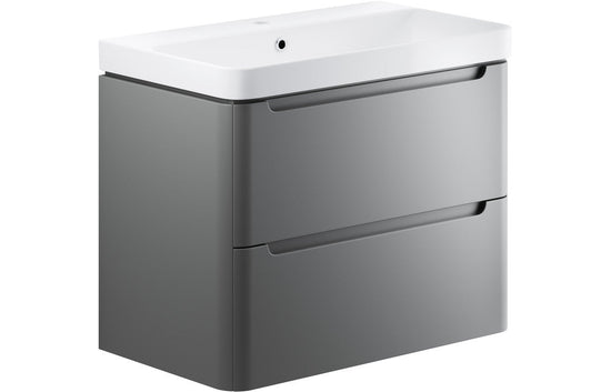 HRD 805mm 2 Drawer Wall Hung Basin Unit