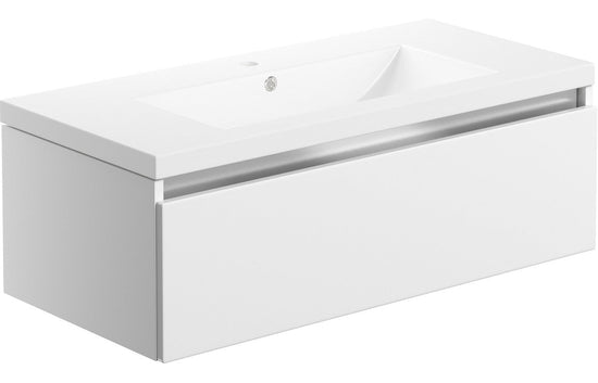HRD 815mm 1 Drawer Wall Hung Basin Unit & Basin