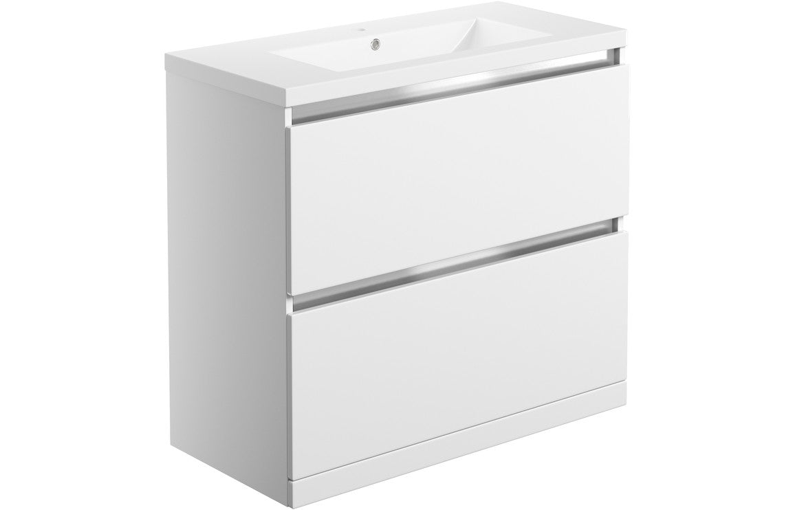 HRD 815mm 2 Drawer Floor Standing Basin Unit & Basin