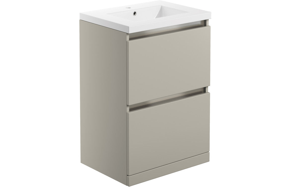 HRD 615mm 2 Drawer Floor Standing Basin Unit & Basin