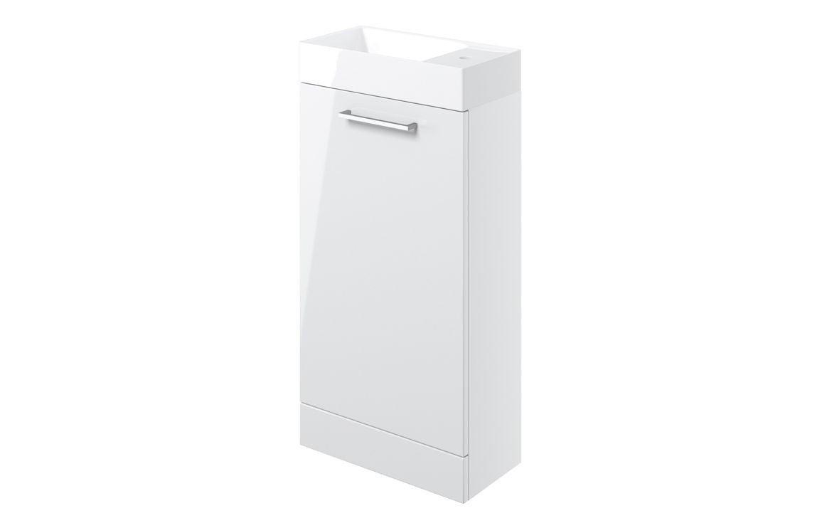 HRD 410mm Floor Standing 1 Door Basin Unit & 1TH Basin