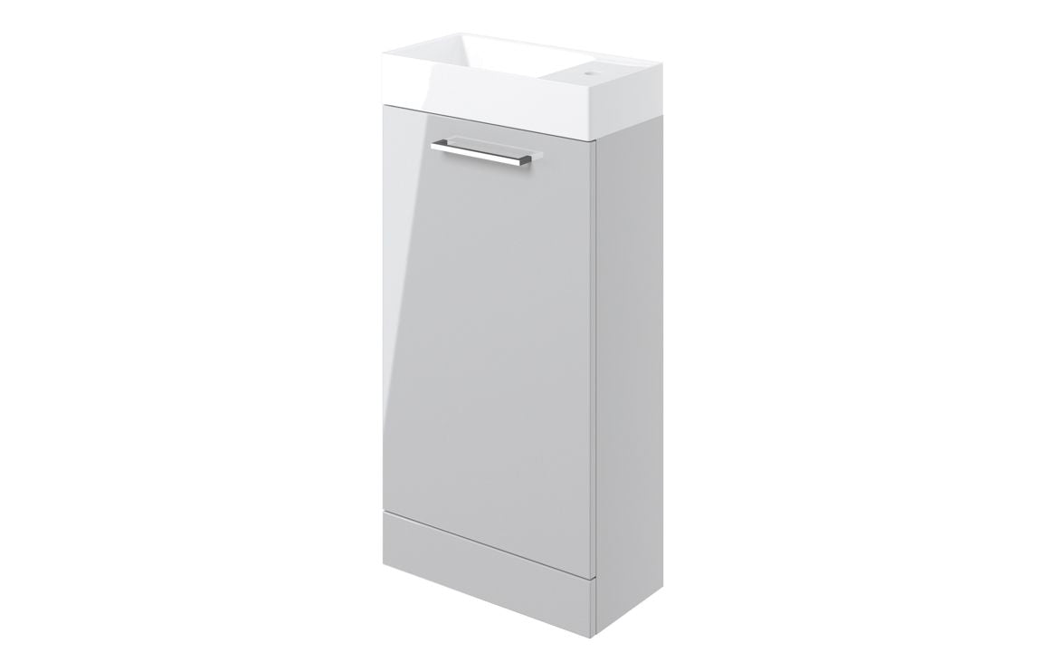 HRD 410mm Floor Standing 1 Door Basin Unit & 1TH Basin