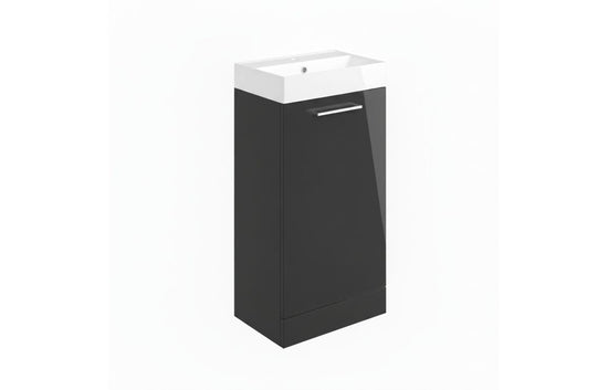 HRD 410mm Floor Standing 1 Door Basin Unit & 1TH Basin