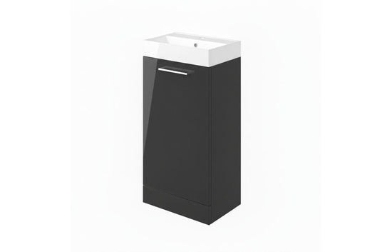 HRD 410mm Floor Standing 1 Door Basin Unit & 1TH Basin