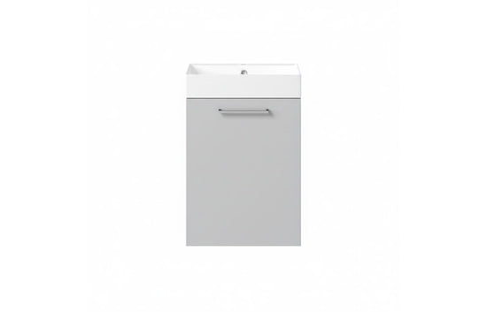 HRD 410mm Wall Hung 1 Door Basin Unit & 1TH Basin
