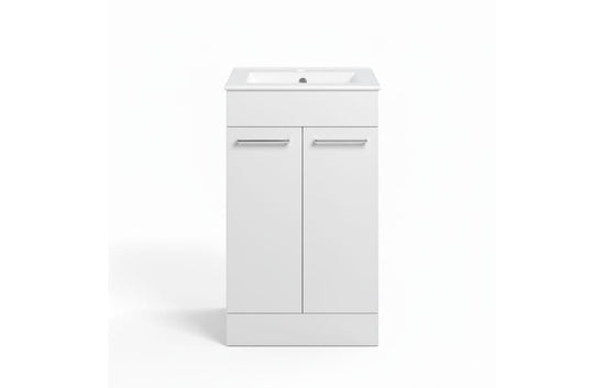 HRD 510mm Floor Standing 2 Door Basin Unit & 1TH Basin