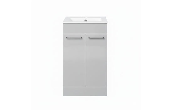 HRD 510mm Floor Standing 2 Door Basin Unit & 1TH Basin