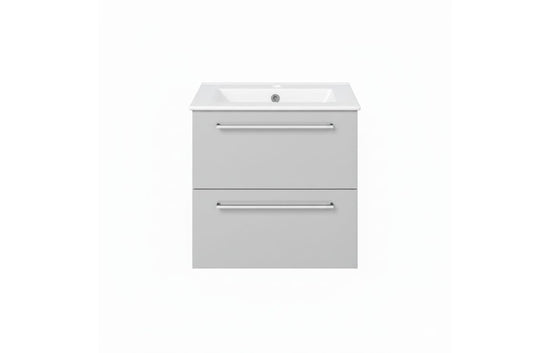 HRD 510mm Wall Hung 2 Drawer Basin Unit & 1TH Basin