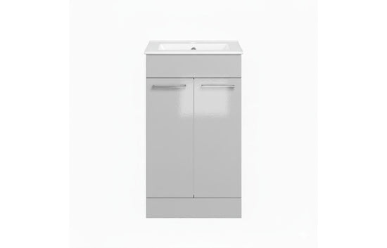 HRD 610mm Floor Standing 2 Door Basin Unit & 1TH Basin