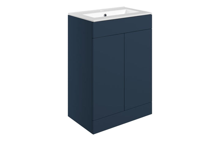 HRD 610mm Floor Standing 2 Door Basin Unit & 1TH Basin