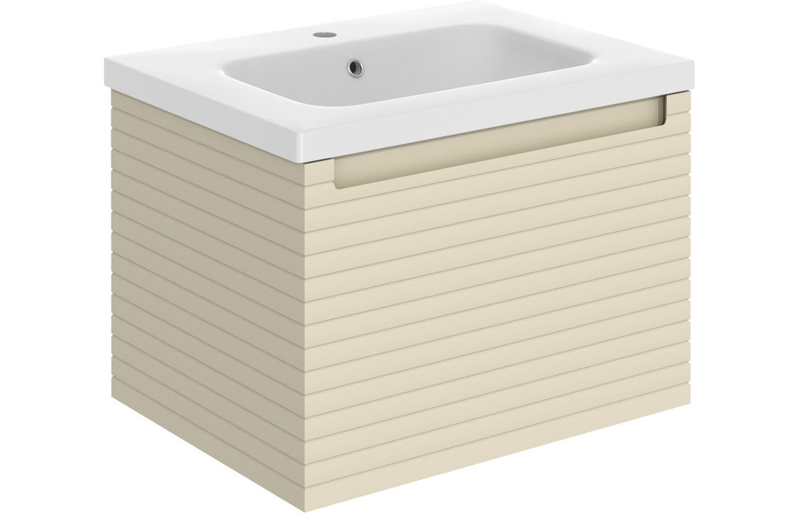 HRD 615mm Wall Hung 1 Drawer Basin Unit & 1TH Basin